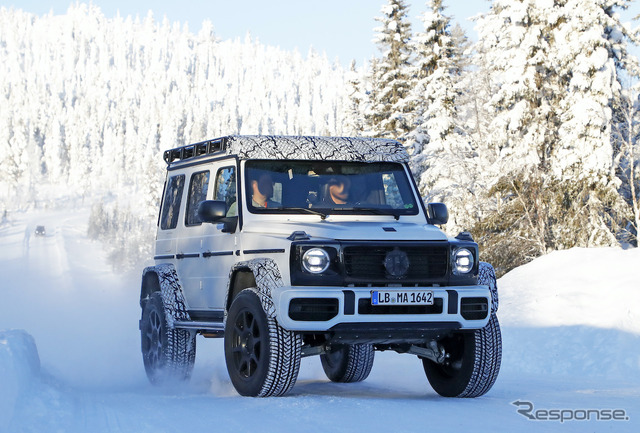メルセデスベンツ Gクラス 4×4スクエアード 次期型プロトタイプ(スクープ写真)