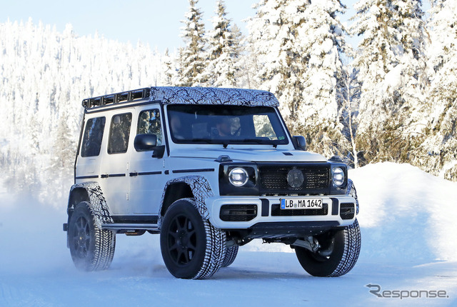 メルセデスベンツ Gクラス 4×4スクエアード 次期型プロトタイプ(スクープ写真)