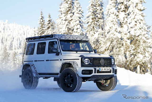 メルセデスベンツ Gクラス 4×4スクエアード 次期型プロトタイプ(スクープ写真)