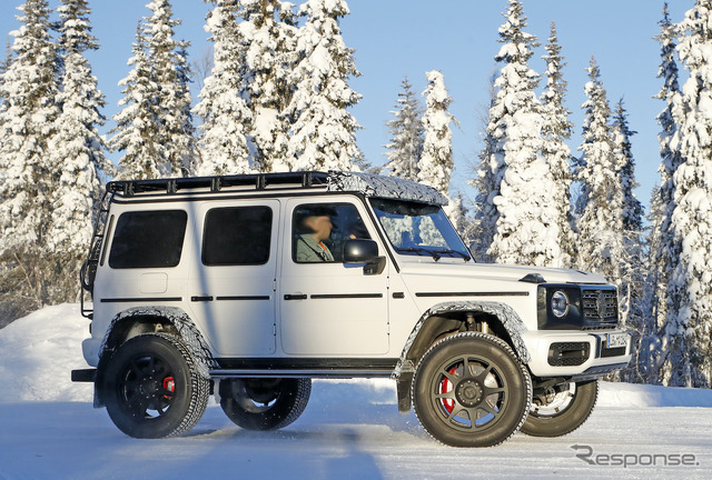 メルセデスベンツ Gクラス 4×4スクエアード 次期型プロトタイプ(スクープ写真)