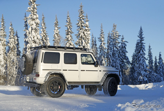 メルセデスベンツ Gクラス 4×4スクエアード 次期型プロトタイプ(スクープ写真)