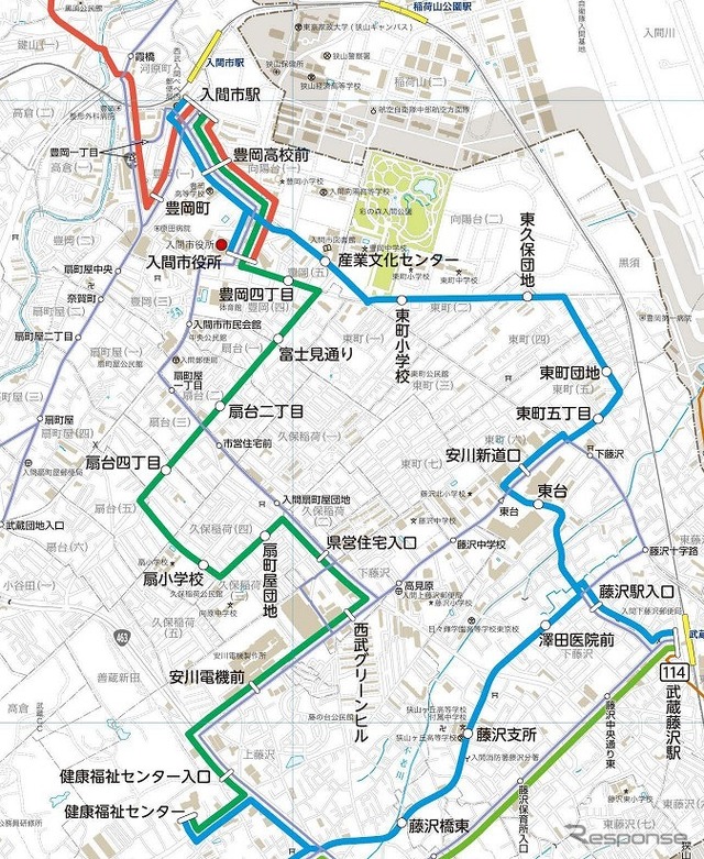 いるまるくん号対象路線
