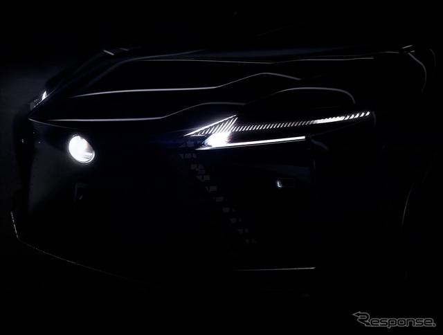 レクサスの新EVコンセプトカーのティザーイメージ