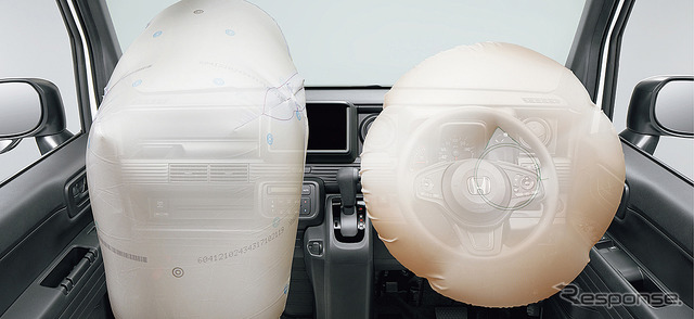 ホンダ M-VAN 運転席＆助手席用i-SRS エアバッグシステム 作動イメージ