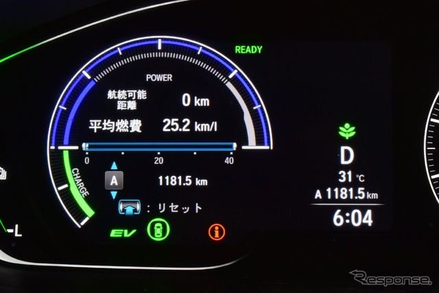 東京を出発後、門司まで1181.5km無給油走行。長距離であれば航続1000kmは安定してキープできそうだった。