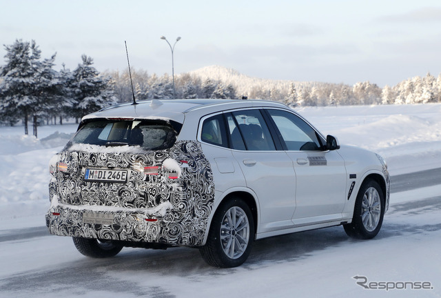 BMW iX3 改良新型プロトタイプ(スクープ写真)