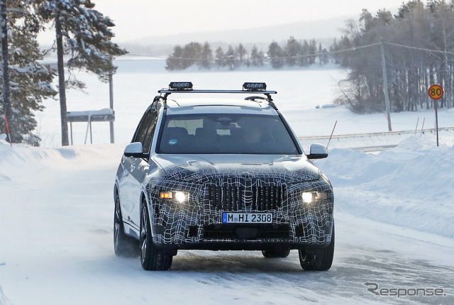 BMW X7 改良新型プロトタイプ（スクープ写真）