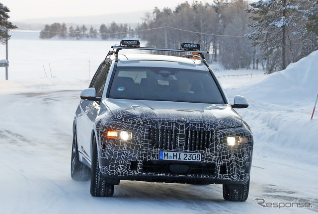 BMW X7 改良新型プロトタイプ（スクープ写真）