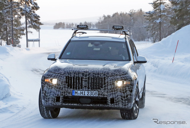 BMW X7 改良新型プロトタイプ（スクープ写真）