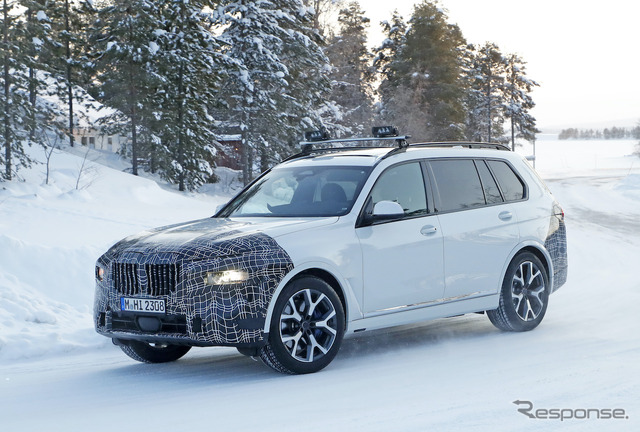 BMW X7 改良新型プロトタイプ（スクープ写真）