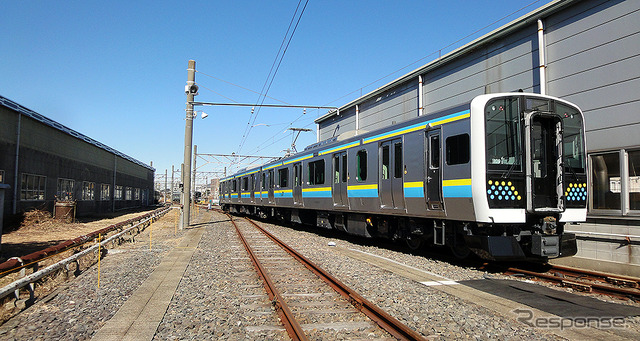 JR東日本 E131系 房総・鹿島むけ新型車両 ワンマン対応車(幕張車両センター 2021年2月18日撮影)
