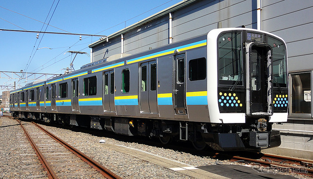 JR東日本 E131系 房総・鹿島むけ新型車両 ワンマン対応車(幕張車両センター 2021年2月18日撮影)
