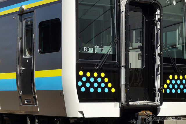 JR東日本 E131系 房総・鹿島むけ新型車両 ワンマン対応車(幕張車両センター 2021年2月18日撮影)