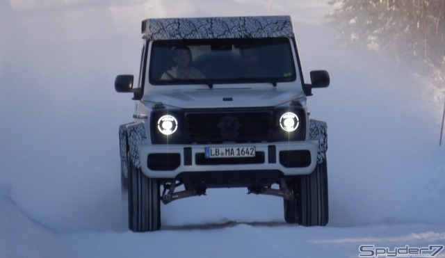 メルセデスベンツ G500/G550 4x4スクエアード 次期型プロトタイプ スクープ写真