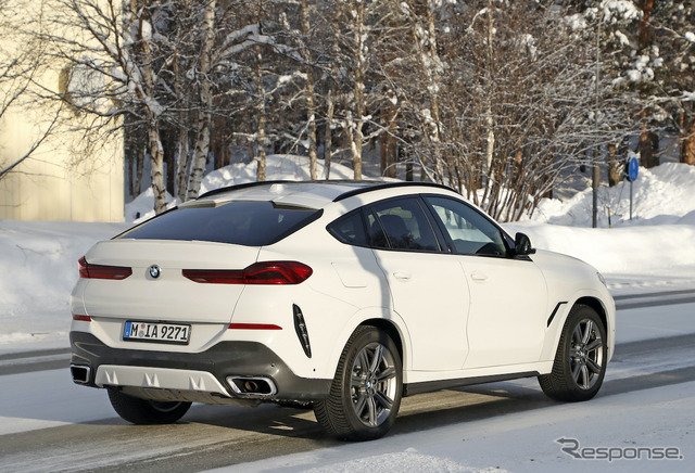 BMW X6 改良新型プロトタイプ(スクープ写真)