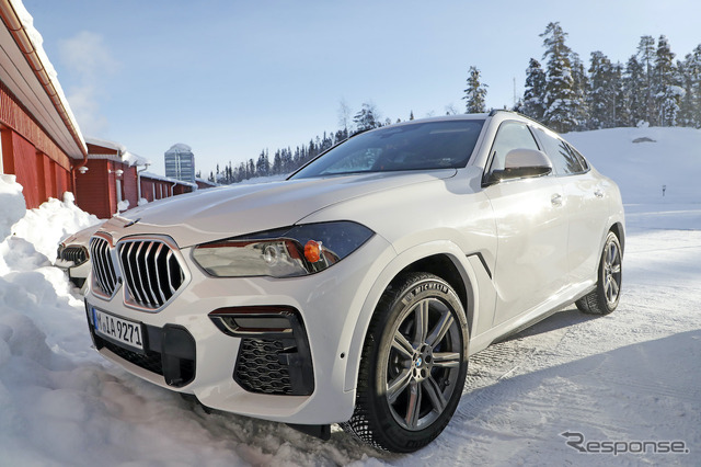 BMW X6 改良新型プロトタイプ(スクープ写真)