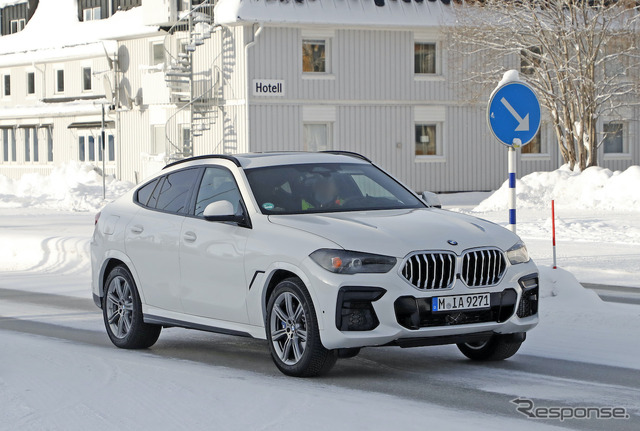 BMW X6 改良新型プロトタイプ(スクープ写真)