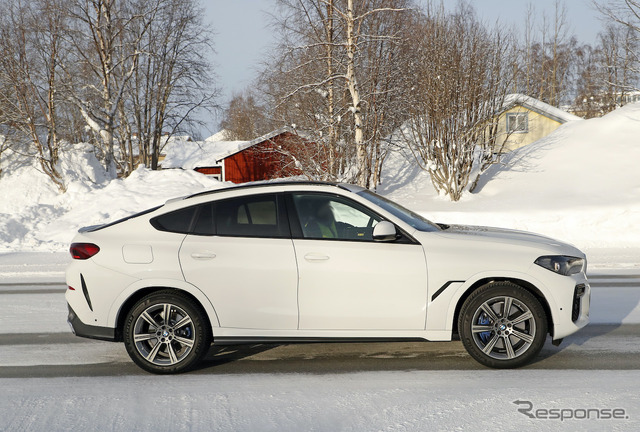 BMW X6 改良新型プロトタイプ(スクープ写真)