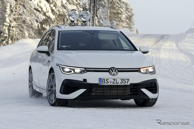 VW ゴルフRヴァリアント 新型プロトタイプ(スクープ写真)