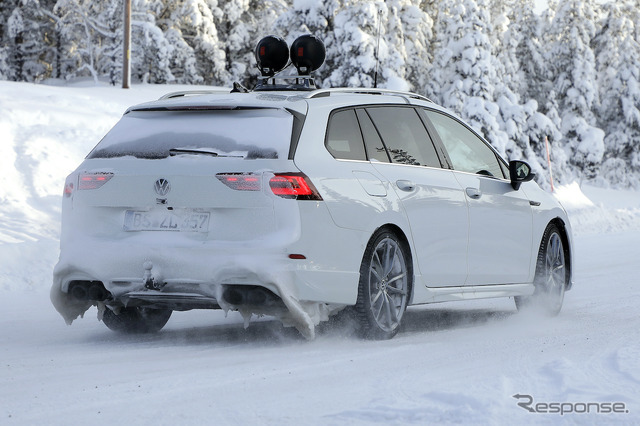 VW ゴルフRヴァリアント 新型プロトタイプ(スクープ写真)
