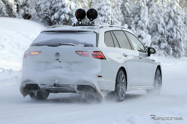 VW ゴルフRヴァリアント 新型プロトタイプ(スクープ写真)