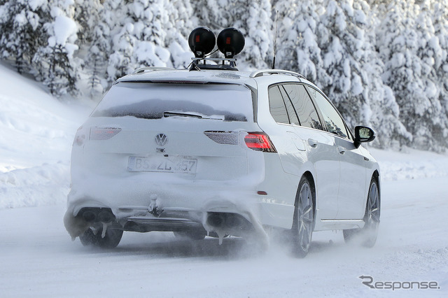 VW ゴルフRヴァリアント 新型プロトタイプ(スクープ写真)