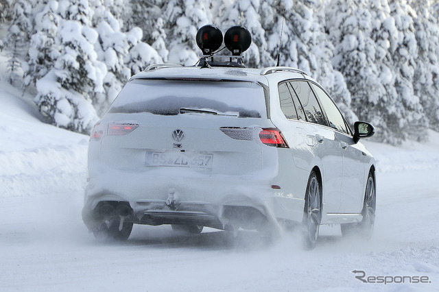 VW ゴルフRヴァリアント 新型プロトタイプ(スクープ写真)