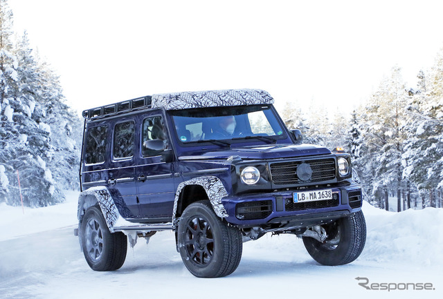 メルセデスベンツ G500/G550 4×4スクエアード 後継モデル（スクープ写真）