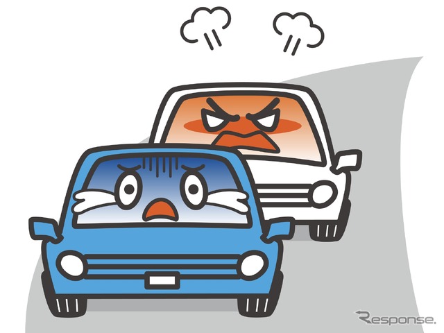 (あおり運転イメージ)