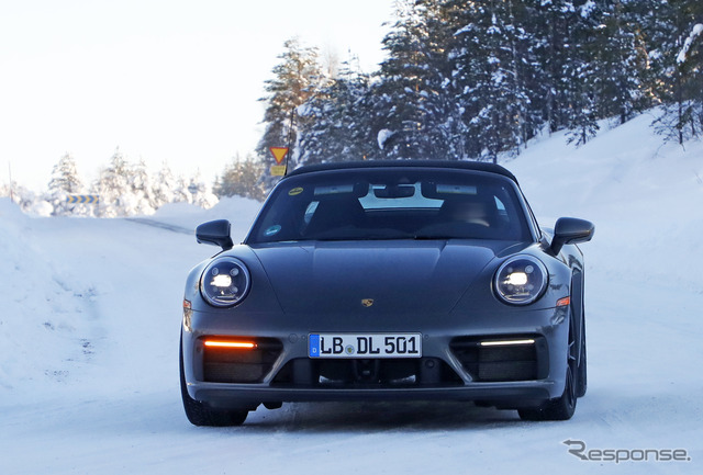 ポルシェ 911 タルガ GTS 市販型プロトタイプ(スクープ写真)