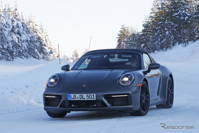 ポルシェ 911 タルガ GTS 市販型プロトタイプ(スクープ写真)