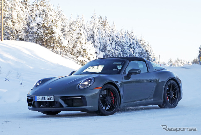 ポルシェ 911 タルガ GTS 市販型プロトタイプ(スクープ写真)