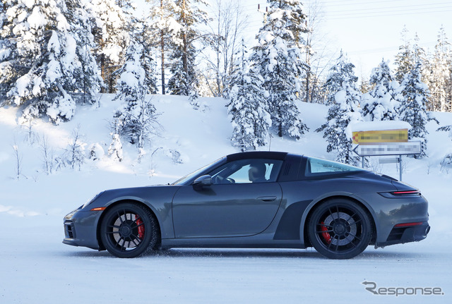 ポルシェ 911 タルガ GTS 市販型プロトタイプ(スクープ写真)