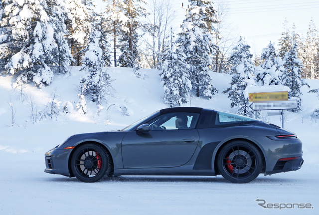 ポルシェ 911 タルガ GTS 市販型プロトタイプ（スクープ写真）