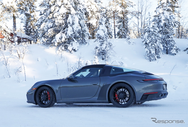 ポルシェ 911 タルガ GTS 市販型プロトタイプ(スクープ写真)