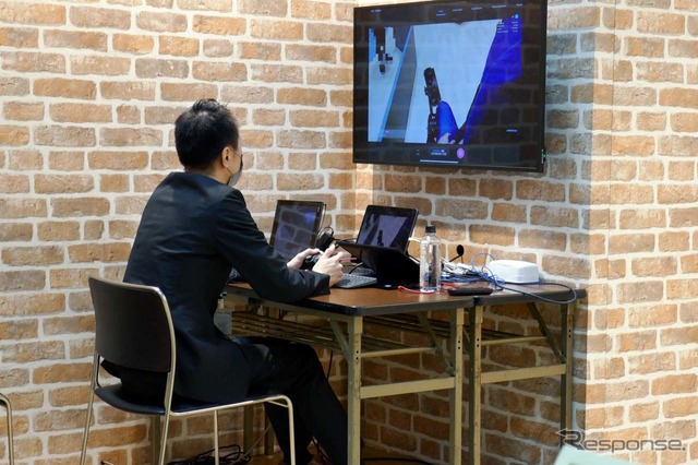 遠隔操作はローカル5Gを使って実施されている
