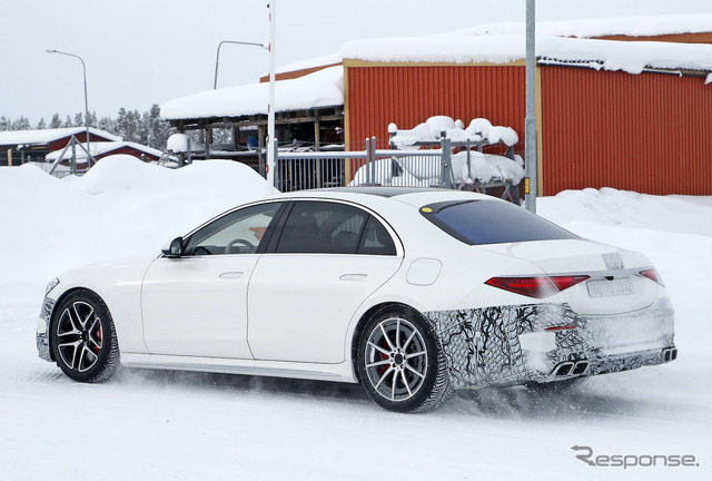 メルセデス AMG S63e プロトタイプ（スクープ写真）