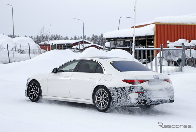 メルセデス AMG S63e プロトタイプ（スクープ写真）