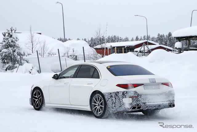 メルセデス AMG S63e プロトタイプ(スクープ写真)