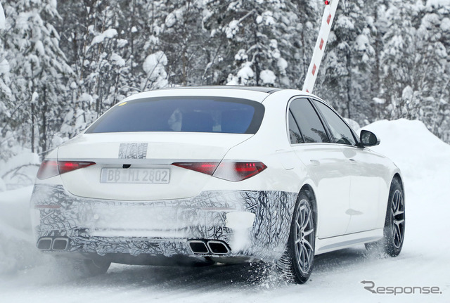 メルセデス AMG S63e プロトタイプ(スクープ写真)