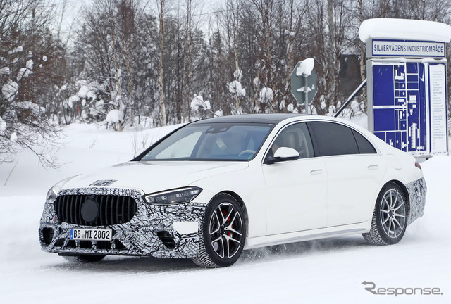 メルセデス AMG S63e プロトタイプ（スクープ写真）