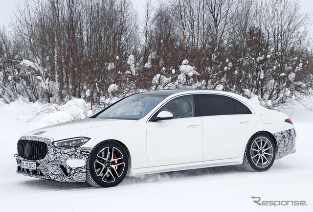 メルセデス AMG S63e プロトタイプ（スクープ写真）