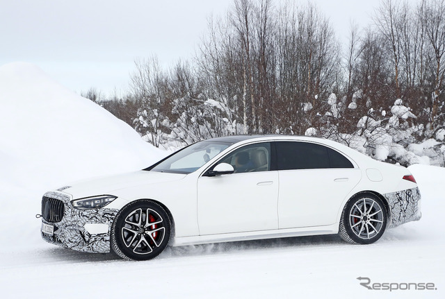 メルセデス AMG S63e プロトタイプ(スクープ写真)