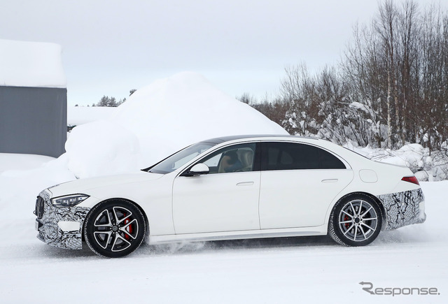 メルセデス AMG S63e プロトタイプ(スクープ写真)