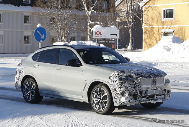 BMW X4 改良新型プロトタイプ（スクープ写真）