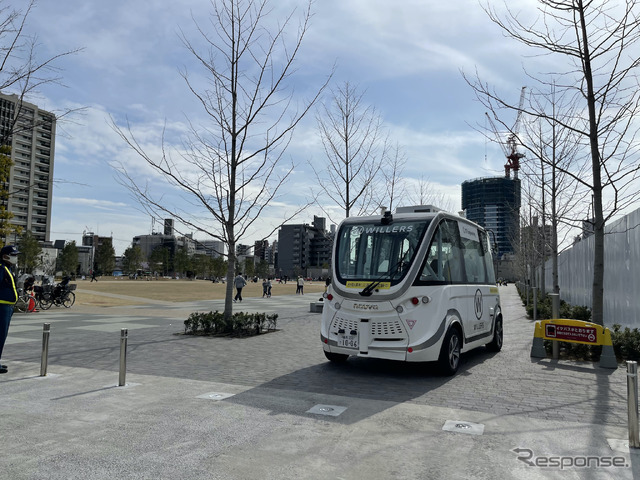 自動運転バスの走行イメージ