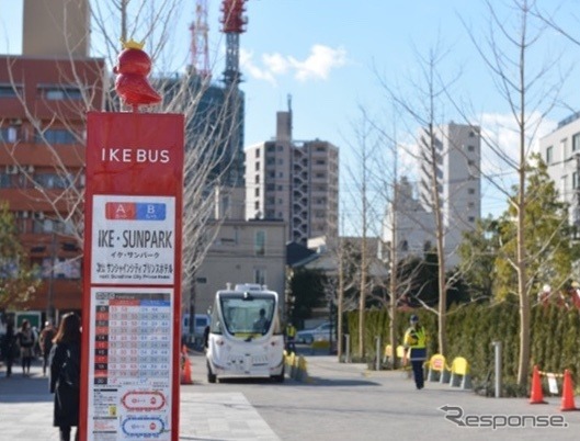 自動運転バスの走行イメージ