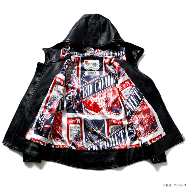 「STRICT-G SEVESKIG 『機動戦士ガンダム』フーディライダースジャケット シャアモデル」140,800円(税込/送料・手数料別途)(C)創通・サンライズ