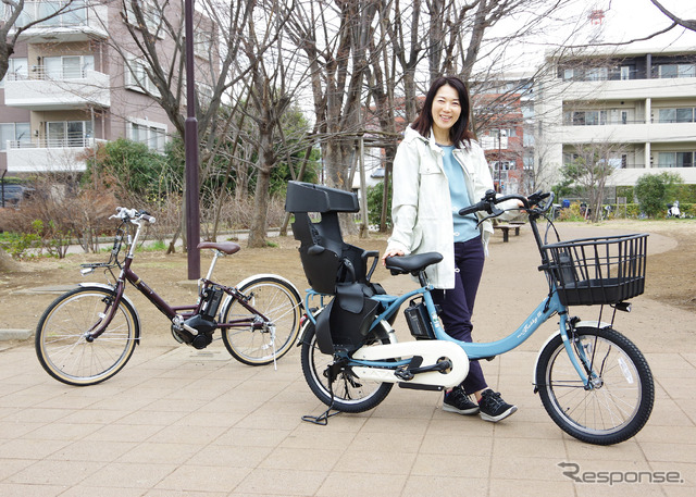 ヤマハ 発動機の電動アシスト自転車『PAS Babby un SP』(右)と『PAS CITY-V』(左)に試乗