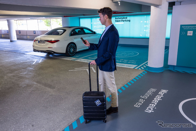メルセデスベンツ Sクラス 新型を使った自動駐車の実証実験